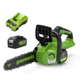 24V pilarka łańcuchowa Greenworks GD24CS30K4 zestaw ładowarka + aku 4Ah